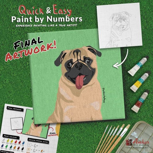 Paint By Numbers Painting Kit (Pre-Designed Dog, Cat & Small Animal Breeds)