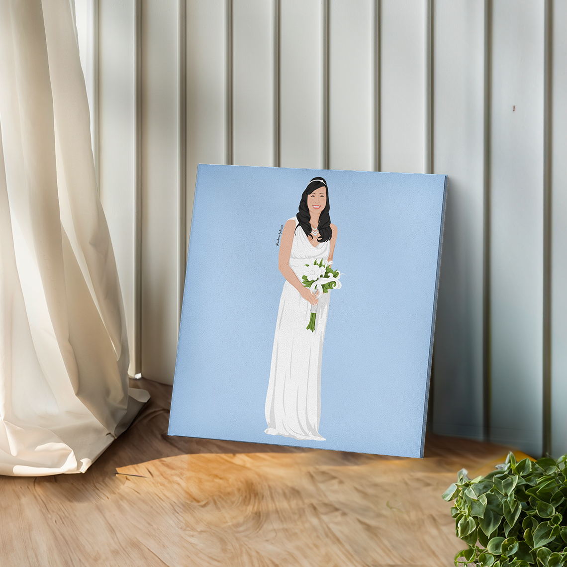 Custom Digital Wedding Portrait (Pop-Art Style)