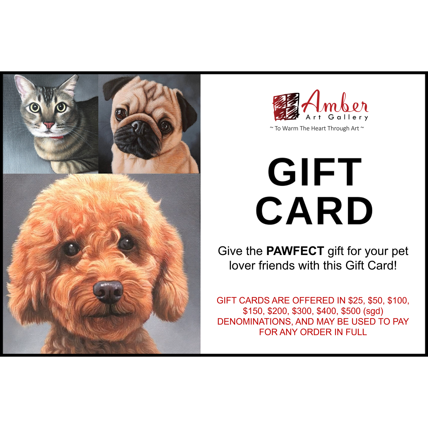 Amber Art Gallery Gift Card